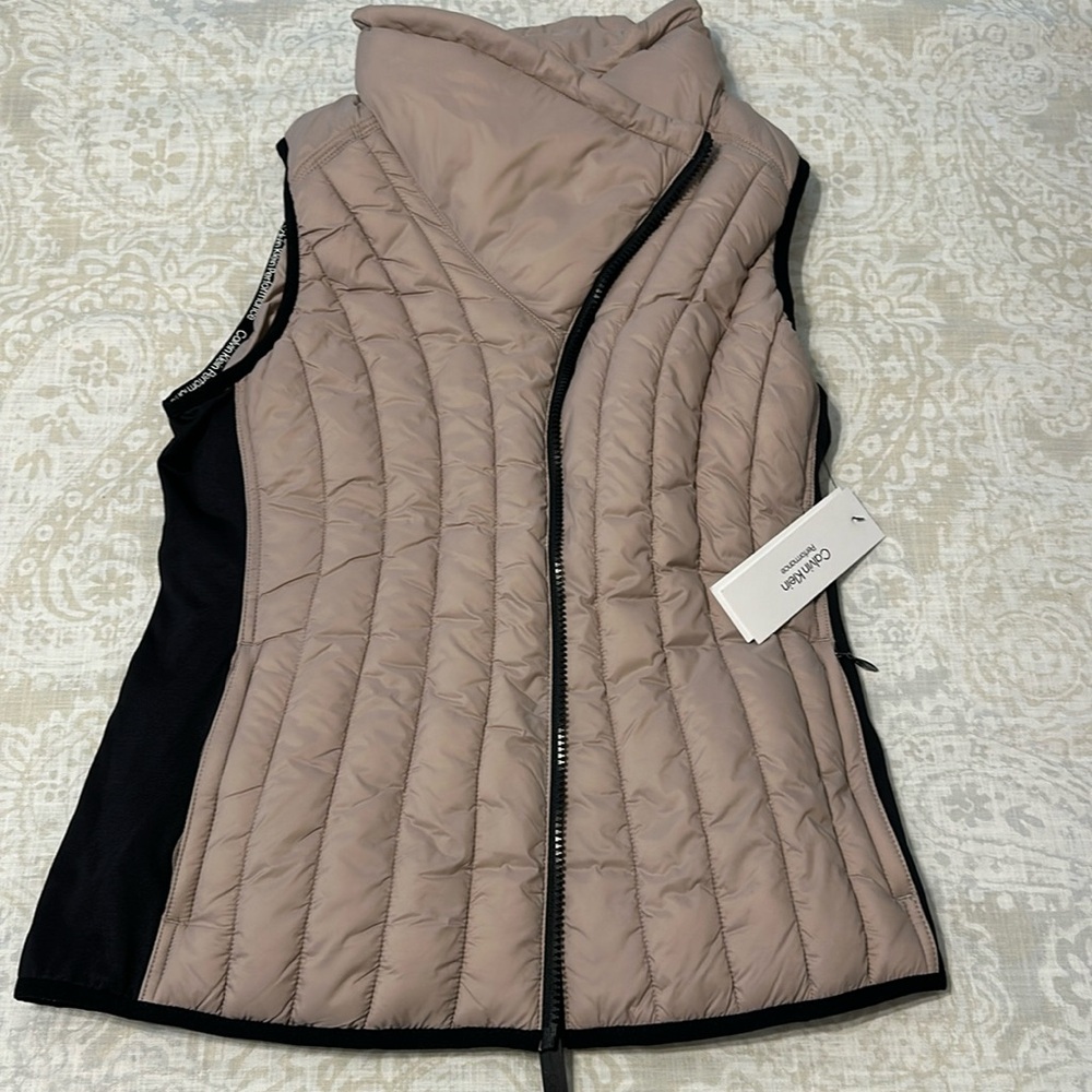 Calvin Klein Performance Vest - Blush/ Tan with Black accents
